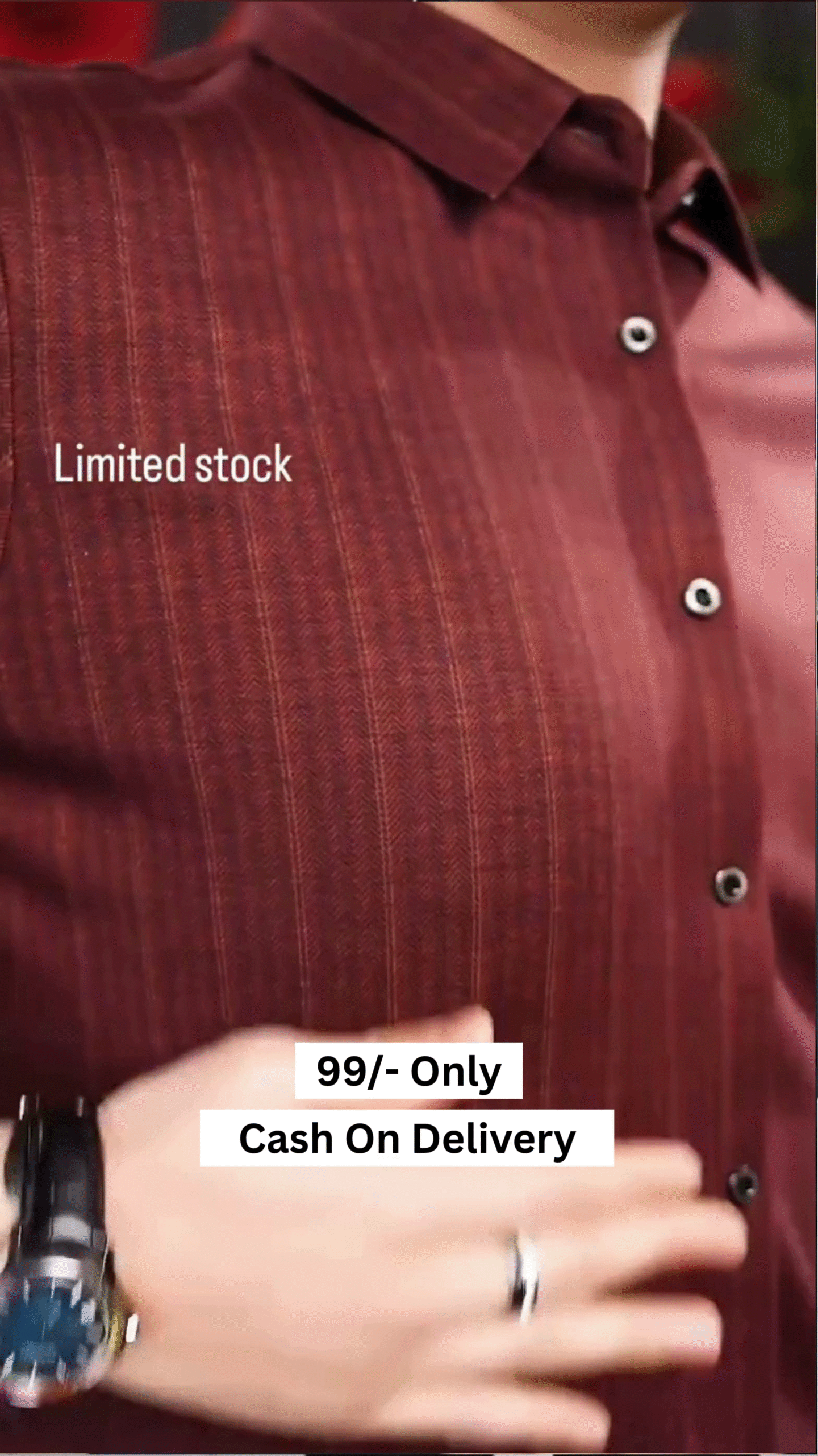 Men Striped Slim Fit Formal Shirt - Image 5