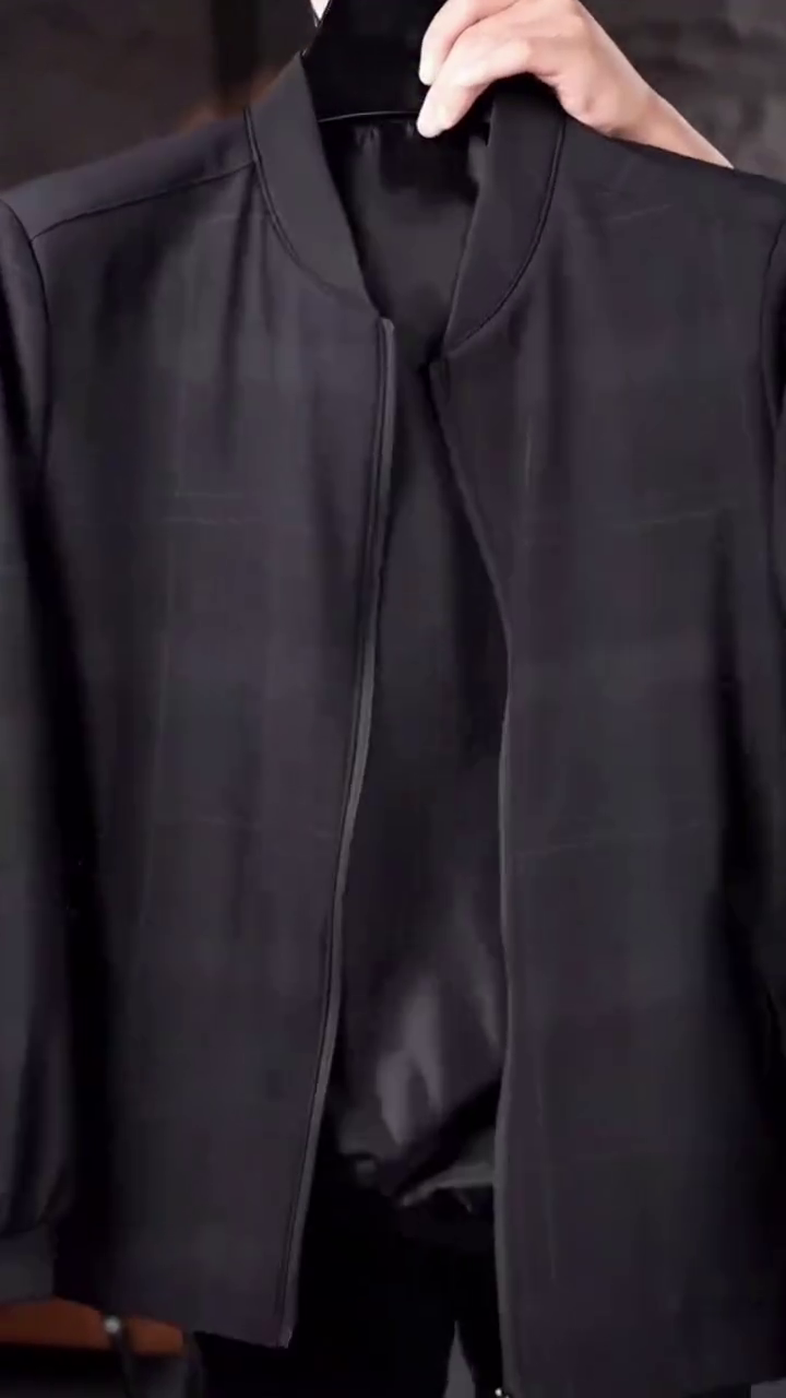 Classic Black Lightweight Bomber Jacket